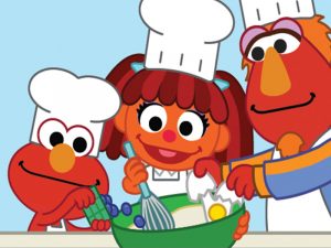 Plaza Sésamo ¡Juguemos y Crezcamos Juntos! - cuentos - Cómic: Cocinando algo rico en casa